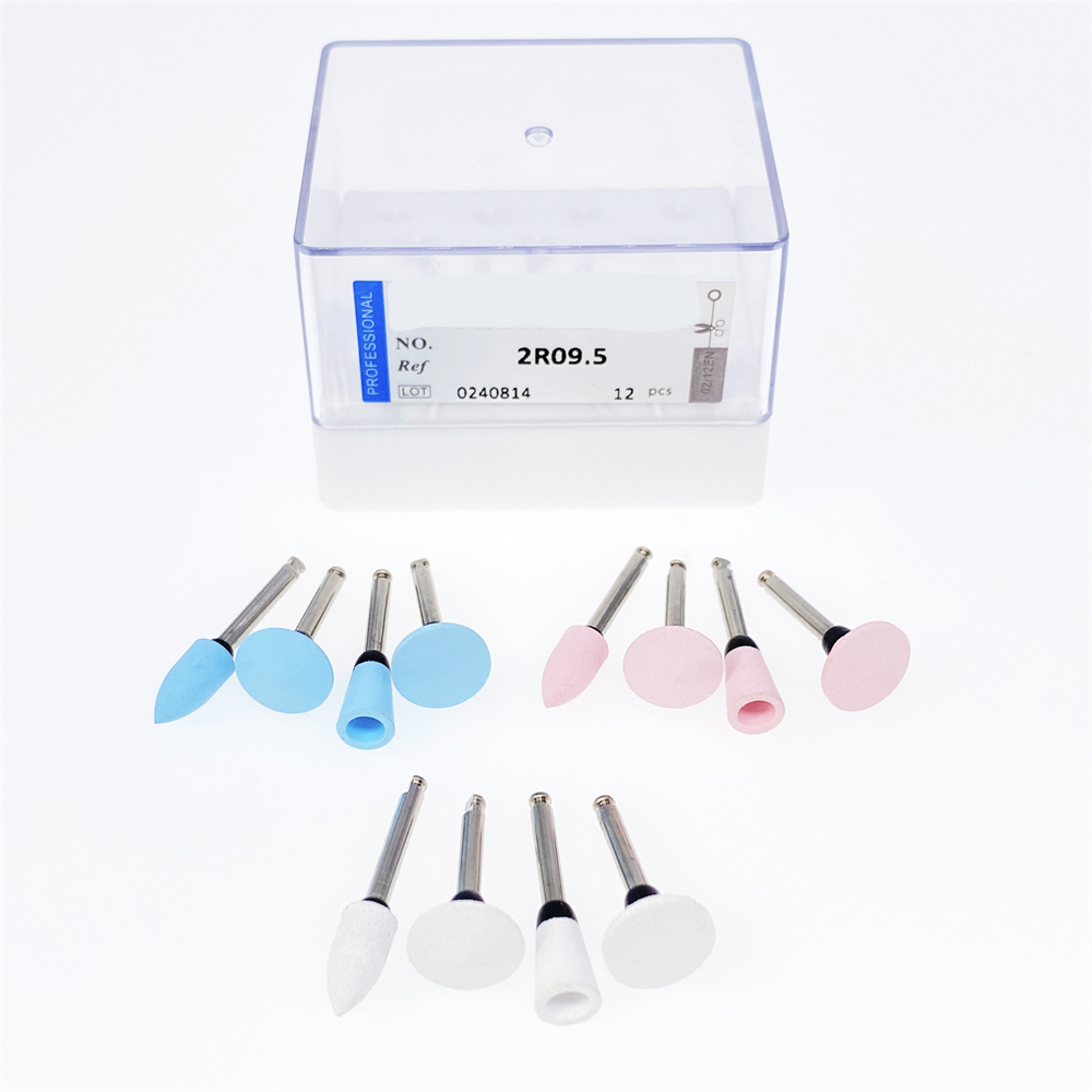 Dental Composite Polishing Burs Kit RA 2.35mm Silicone Polisher for Contra Angle