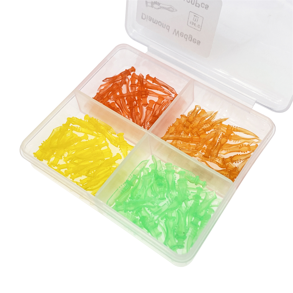 120 Pcs Dental Diamond Wedges Matrix Diastema Adaptive Interdental Teeth Wedge