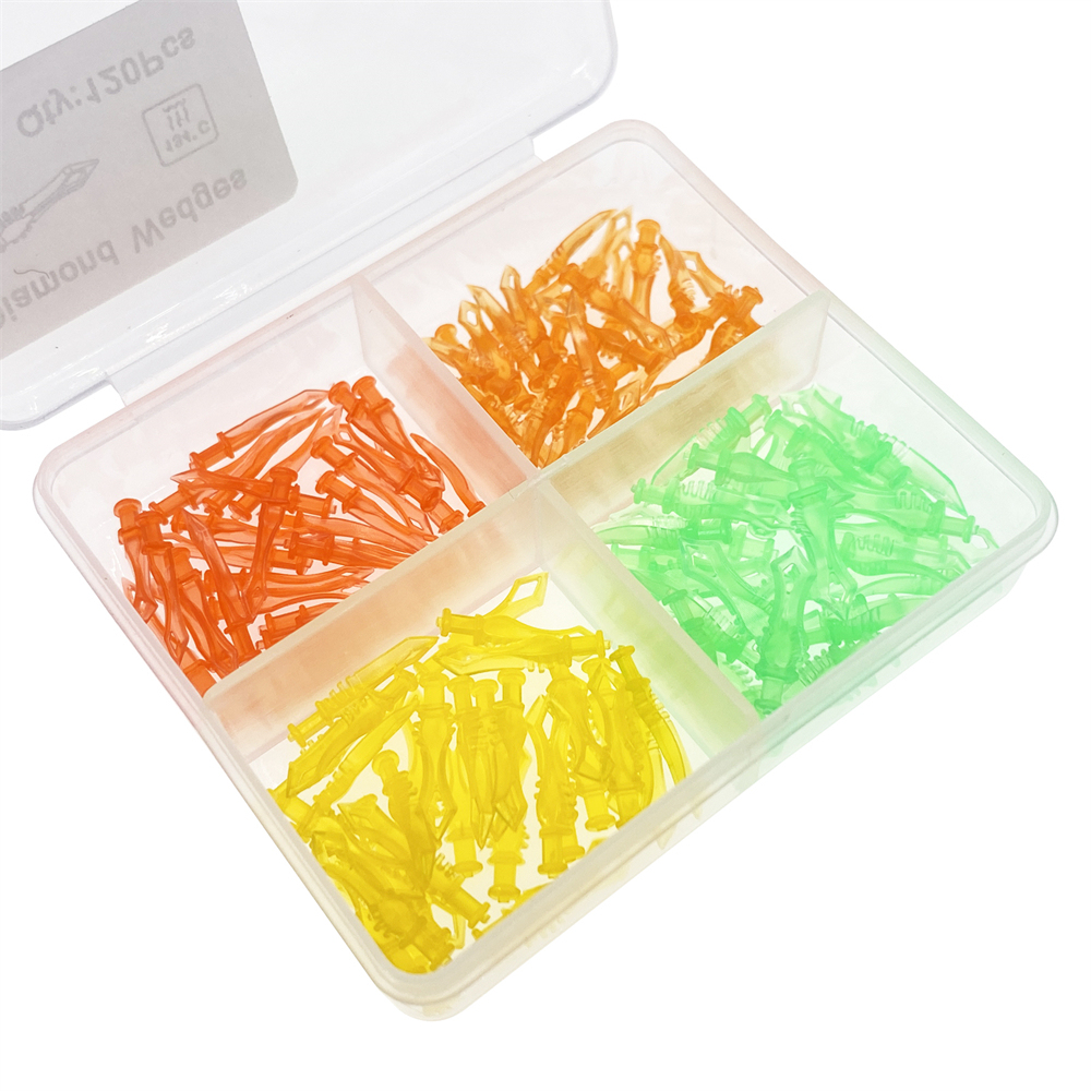 120 Pcs Dental Diamond Wedges Matrix Diastema Adaptive Interdental Teeth Wedge