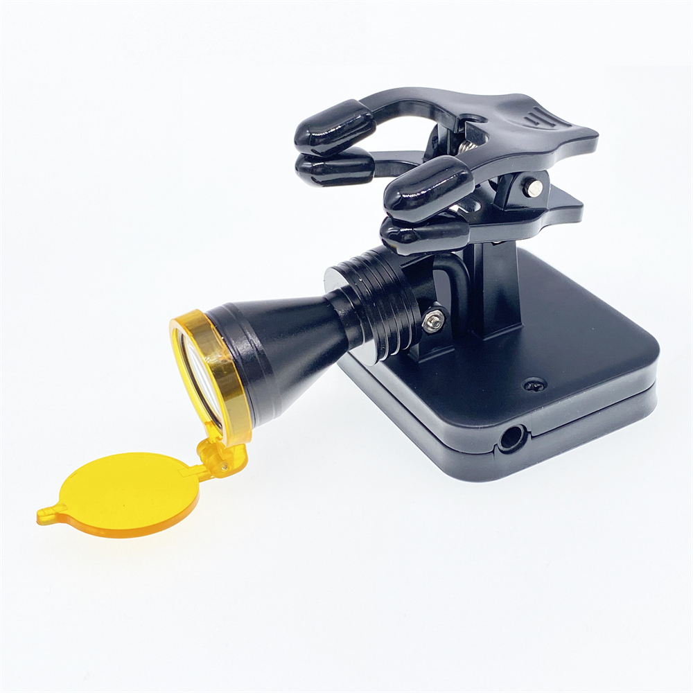 Dental Medical 5W LED Wireless Clip-on Head Light with Optical Filter