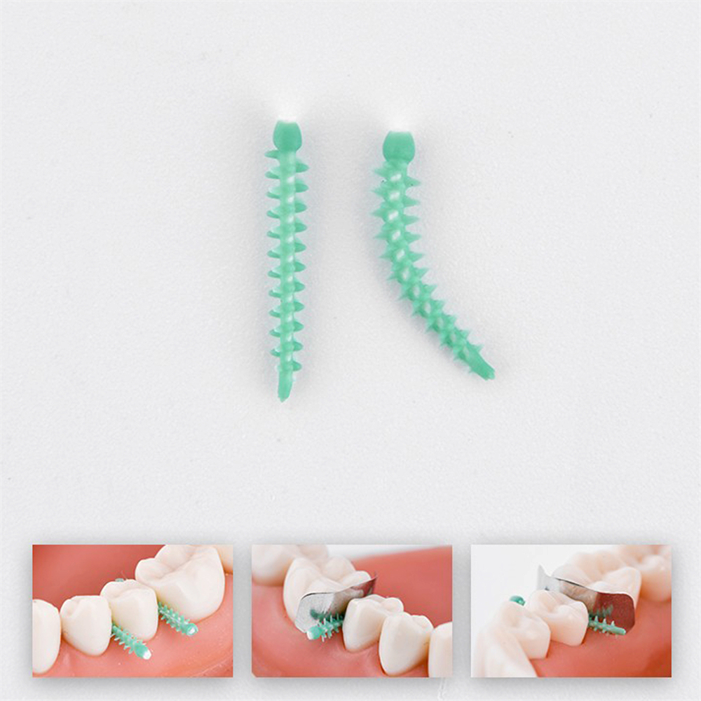 Silicone Dental Adaptive Interdental Wedge Matrice Matrix Elastic Wedges 40pcs