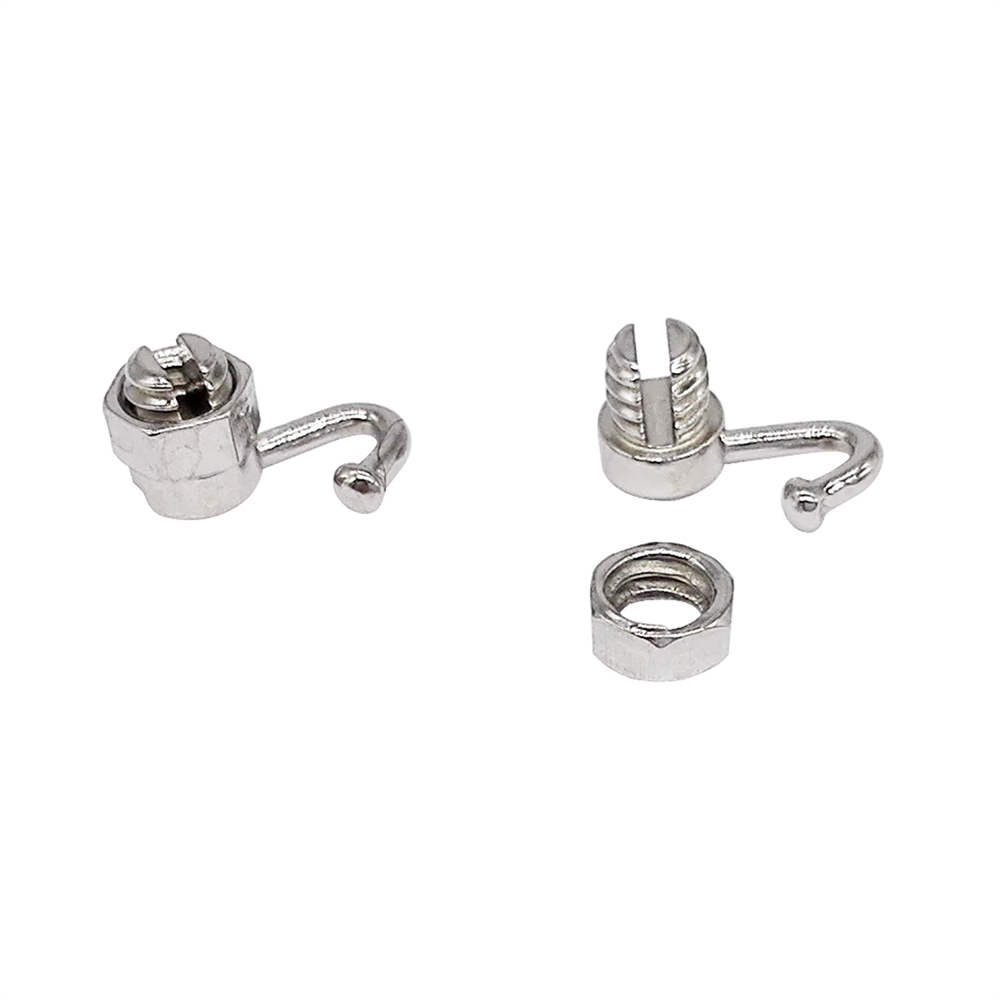 10 Pcs Orthodontic Dental Activity Crimpable Hook Stops Lock Left & Right + Tool