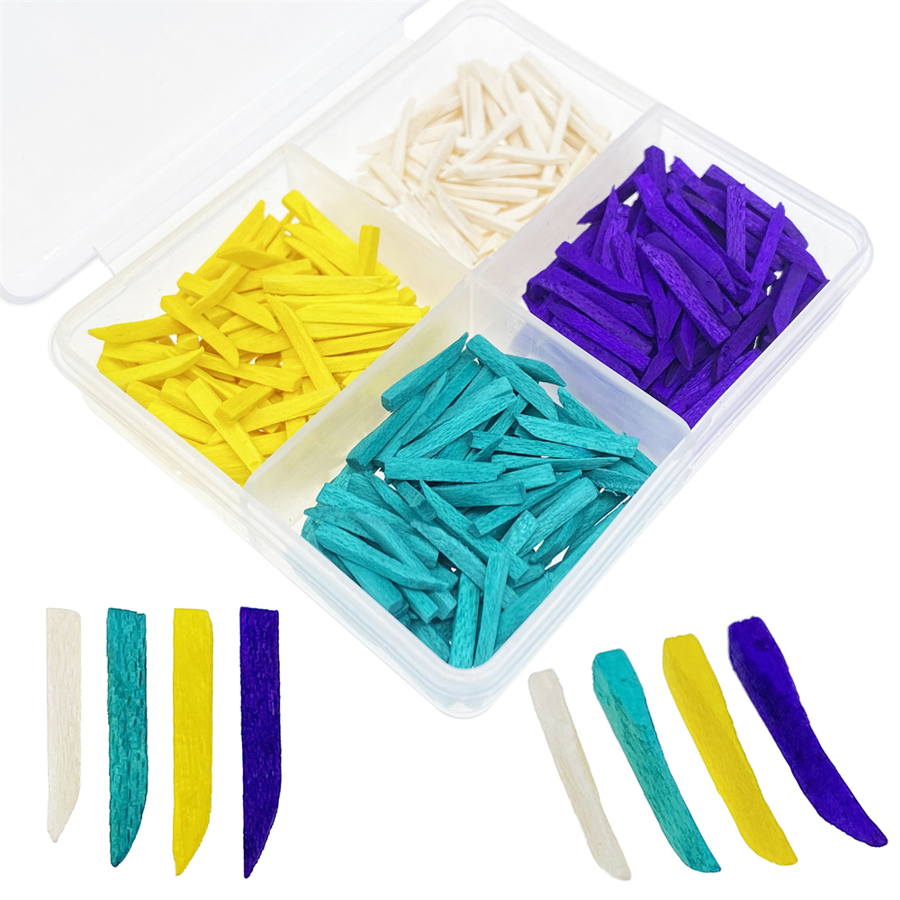 400pcs Mixed Dental Interdental Composite Contoured Wood Wooden Wedges matrices