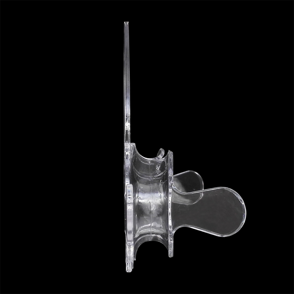 Dental Cheek Lip Retractor Mouth Opener C-Shape With Handle Transparent