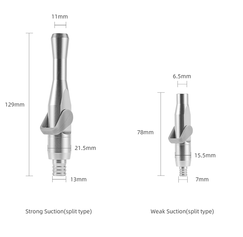 Dental Universal Saliva Ejector Suction Valves SE/HVE Tip Adaptor Strong+Weak