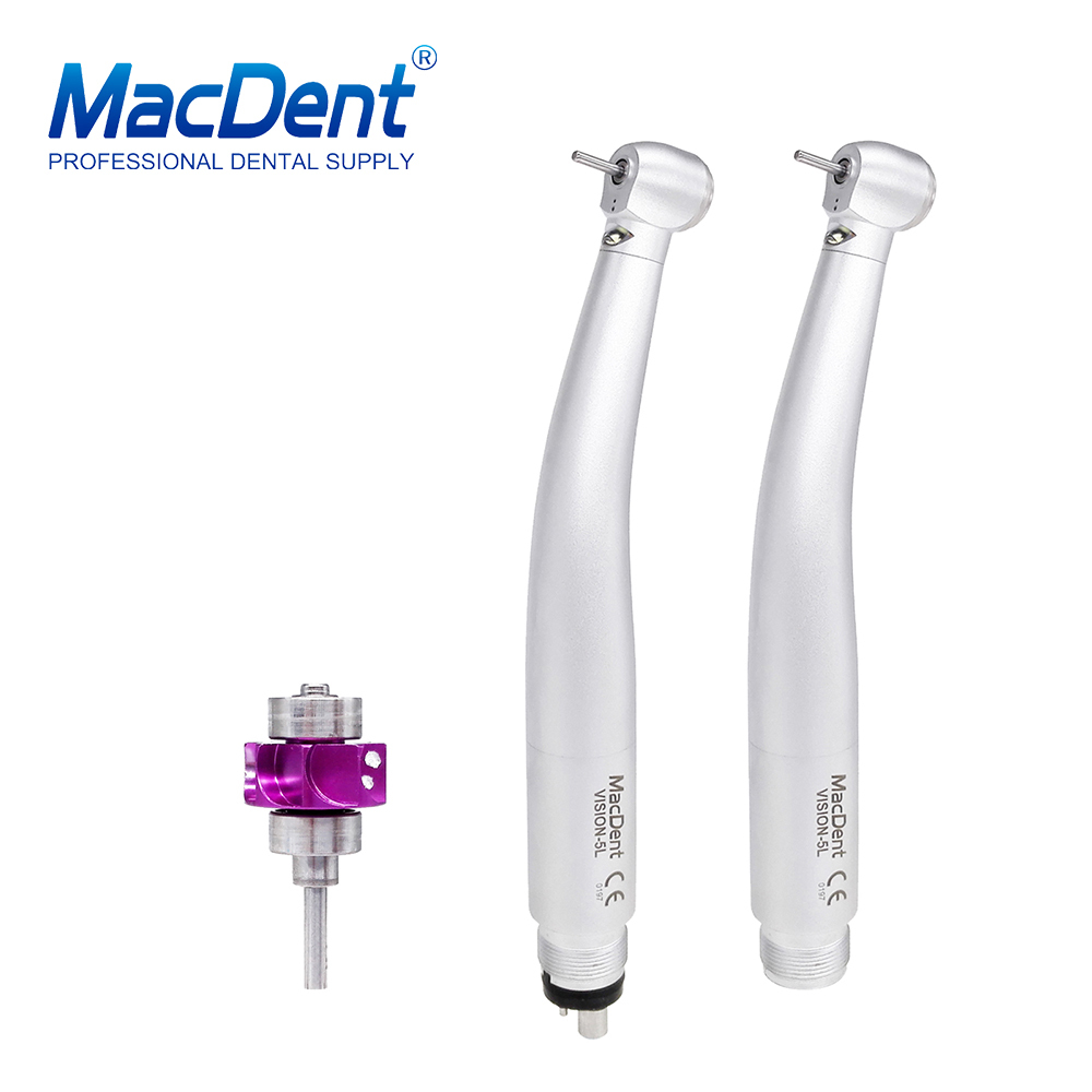 MacDent VISION-5L Dental E-generator LED High Speed Air Turbine Handpiece