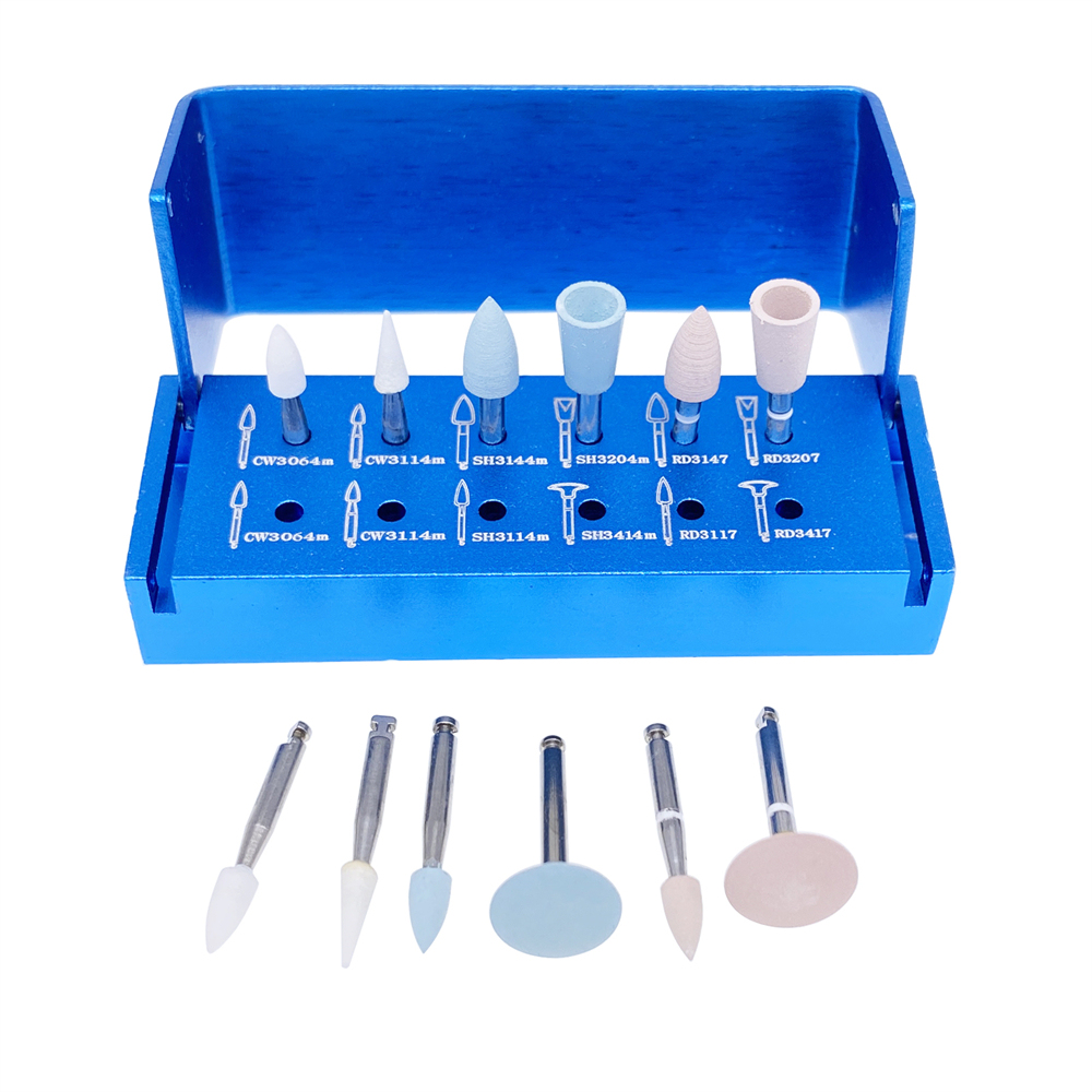 Dental Composite Resin High Brightness Polishing Set RA1112 For Low Speed Contra Angle Handpiece