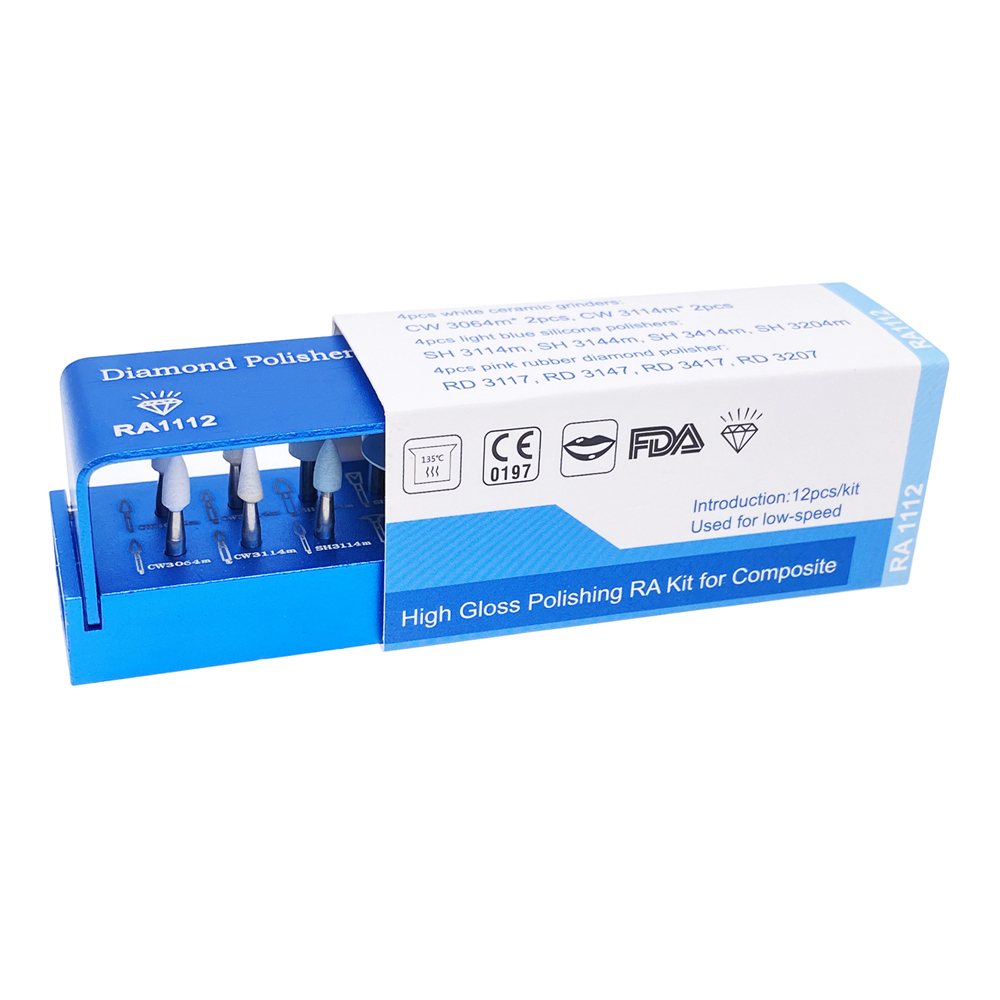 Dental Composite Resin High Brightness Polishing Set RA1112 For Low Speed Contra Angle Handpiece