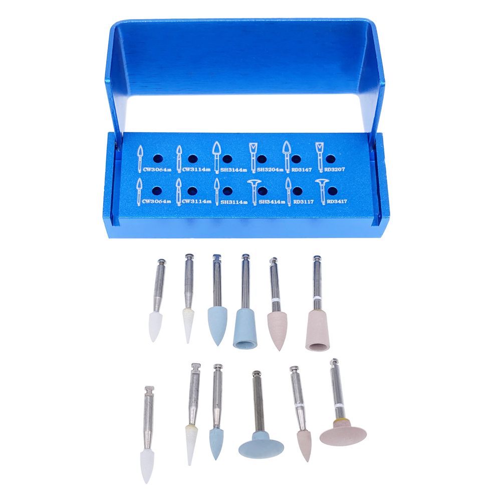 Dental Composite Resin High Brightness Polishing Set RA1112 For Low Speed Contra Angle Handpiece