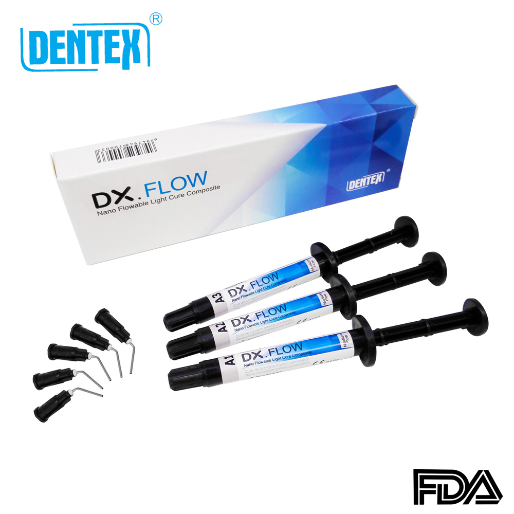 DENTEX DX.FLOW Dental Flowable Light Cure Composite Resin Medium Flow