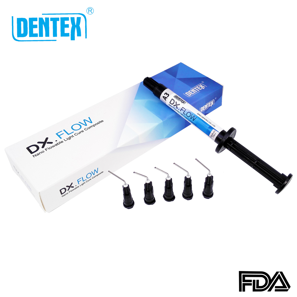 DENTEX DX.FLOW Dental Flowable Light Cure Composite Resin Medium Flow