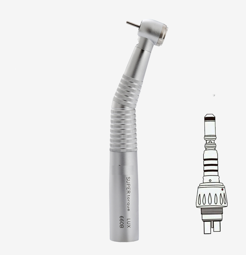 SUPERtorque LUX 660B Dental Fiber Optic High Speed Air Turbine Handpiece Fit KAVO