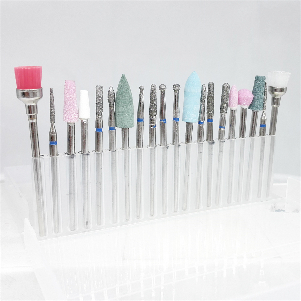 20 Pcs Dental Polish Brush Silicone Rubber Polisher Diamond Kit HP 2.35mm