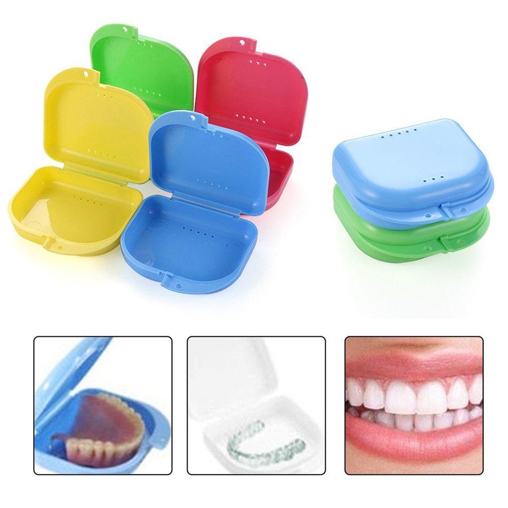 Dental Retainer Case Storage Mouth Guard Box Containers for Invisalign Teeth