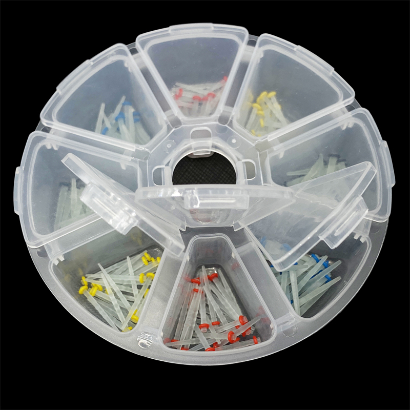 Dental Fiber Post Glass Straight /Quartz Screw Teeth Restorative 200Pcs/Box