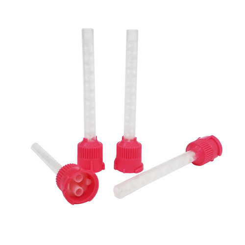 50 pcs Dental Impression Mixing Tips Pink 5.4mm 1:1 Ratio