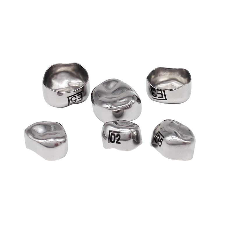 48pcs Dental Kids Primary Molar Crown Stainless Steel Pediatric Preformed Crowns