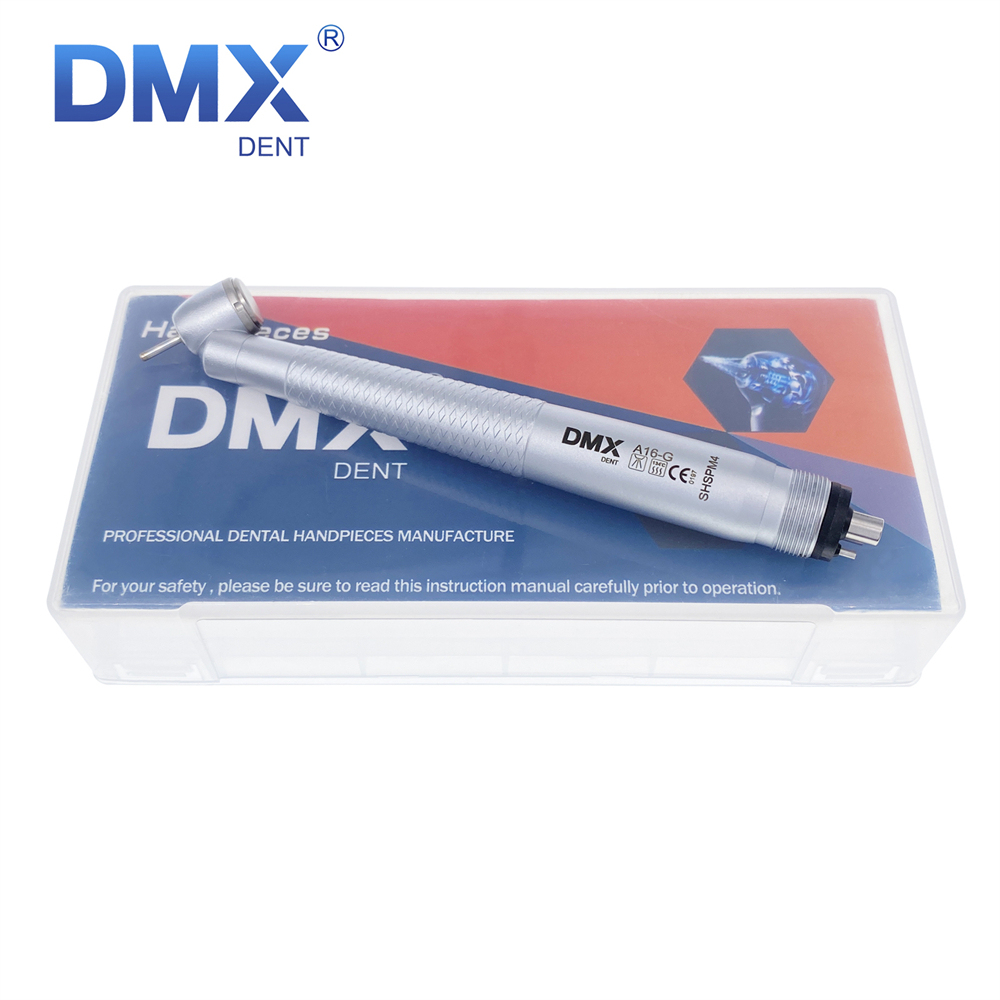 DMXDENT Dental 45° Degree Surgical High Speed Handpiece Push Button 2/4Hole