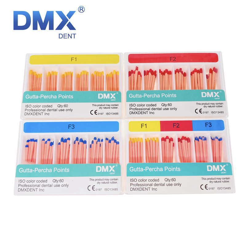 DMXDENT Dental Universal Endo Root Canal Gutta Percha Points F1/F2/F3/F1-F3