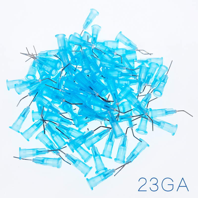Dental Pre Bent Needle Tips All Size 100Pcs/Bag
