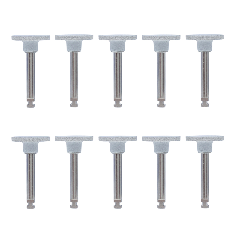 10Pcs Dental Silicone Polishing Finishing Discs For Composite 1*10mm Coarse