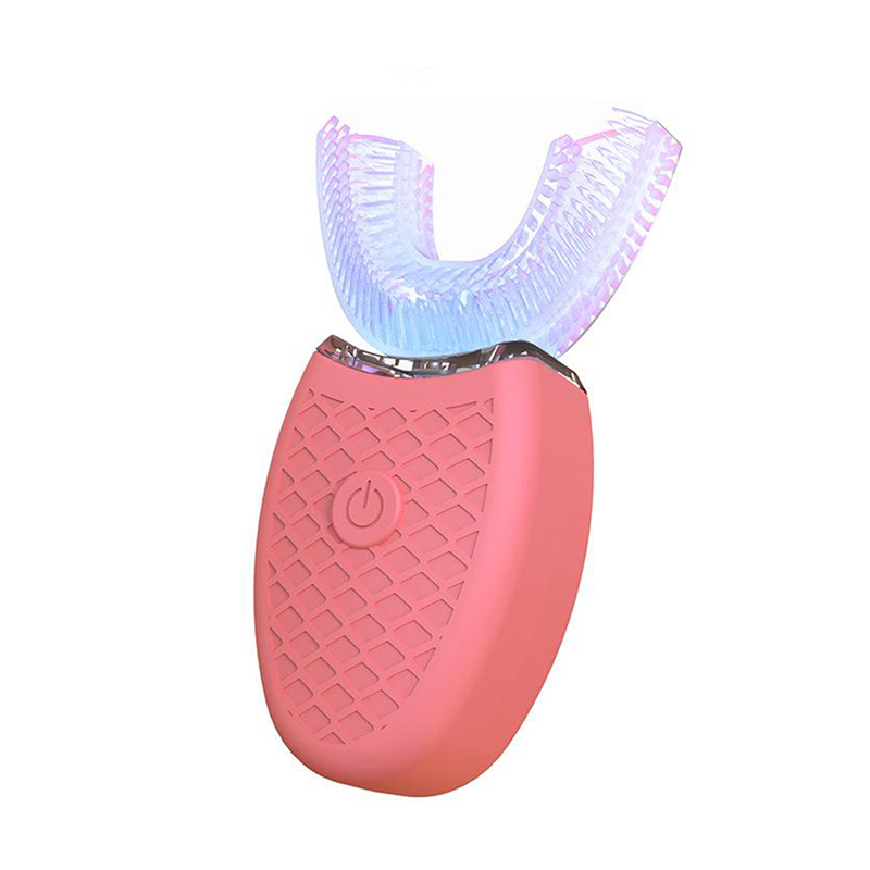 `Dental Automatic Electric Ultrasonic Toothbrush U-Shape 360° Brush Whitening