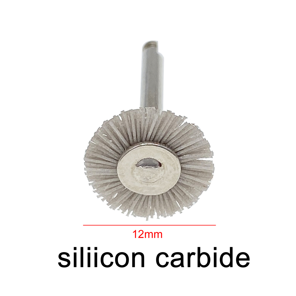 20 Pcs Dental RA Goat Hair Polishing Brush Buffing Wheel 2.35mm For Rotary Tools