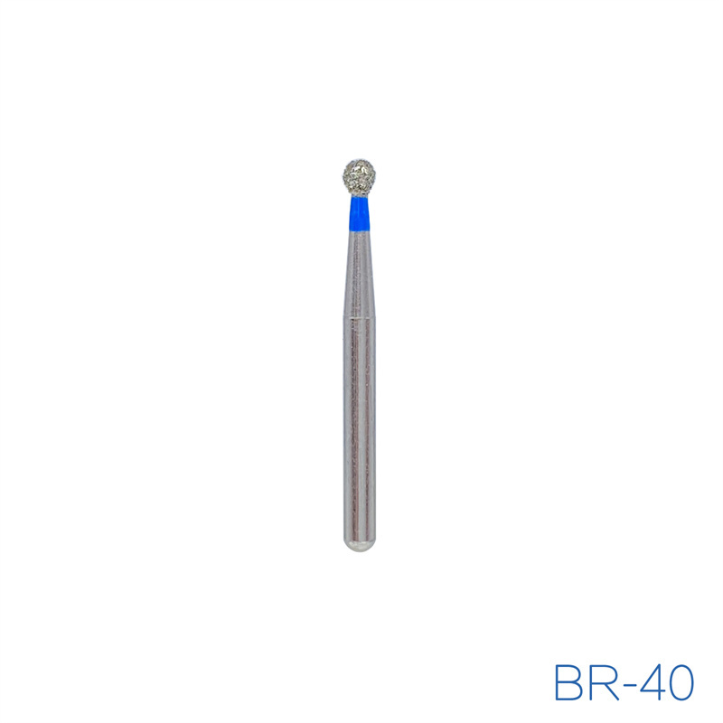 DMXDENT Diamond Burs BR Ball Round Dental FG1.6mm Bur For High Speed Handpiece