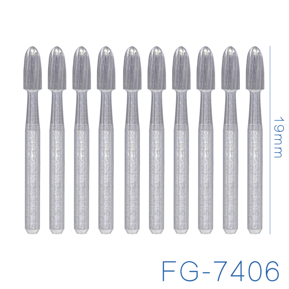 DMXDENT Dental Carbide Trimming & Finishing Burs FG #7404/7406/7408/7901/7902/7903 5pcs