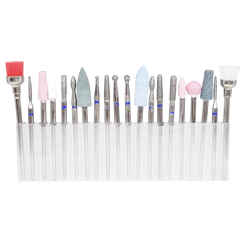 20 Pcs Dental Polish Brush Silicone Rubber Polisher Diamond Kit HP 2.35mm