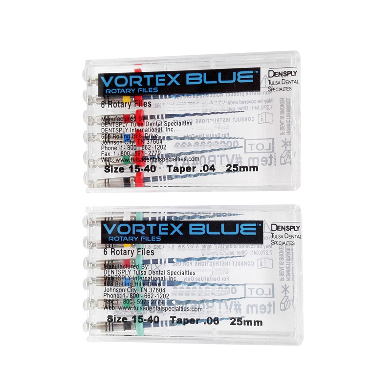 Dentsply Tulsa Vortex Blue Dental Rotary Files