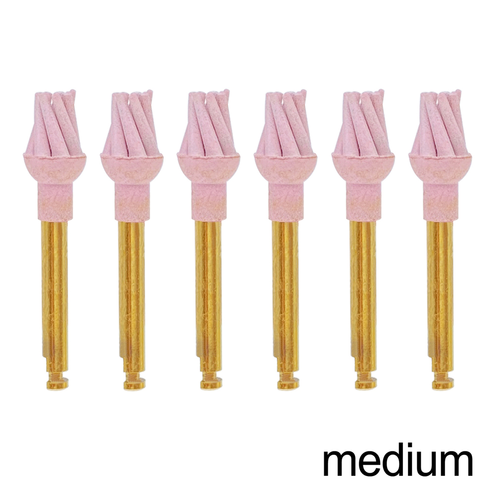 6Pcs/Box Dental Resin Polish Eagle Claw Wheel Brush For Posterior Teeth