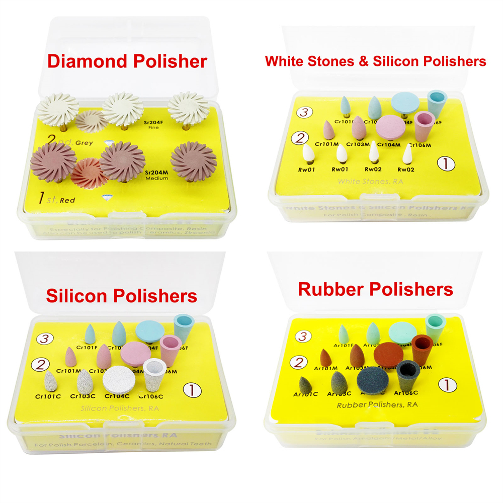 Dental Burs Polishers Composite Polishing kit for Low-Speed Contra Angle