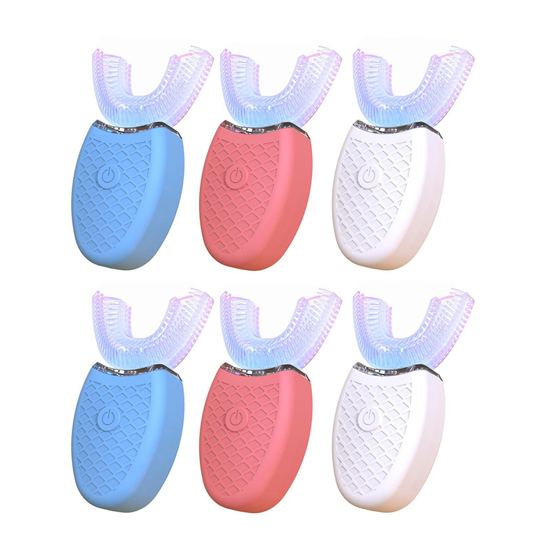 `Dental Automatic Electric Ultrasonic Toothbrush U-Shape 360° Brush Whitening