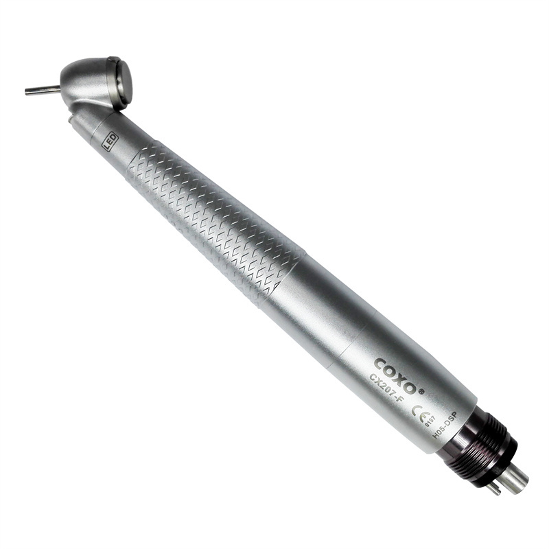 COXO Dental LED Handpiece High Speed Air Turbine E Generator Self Power 4/2 Hole