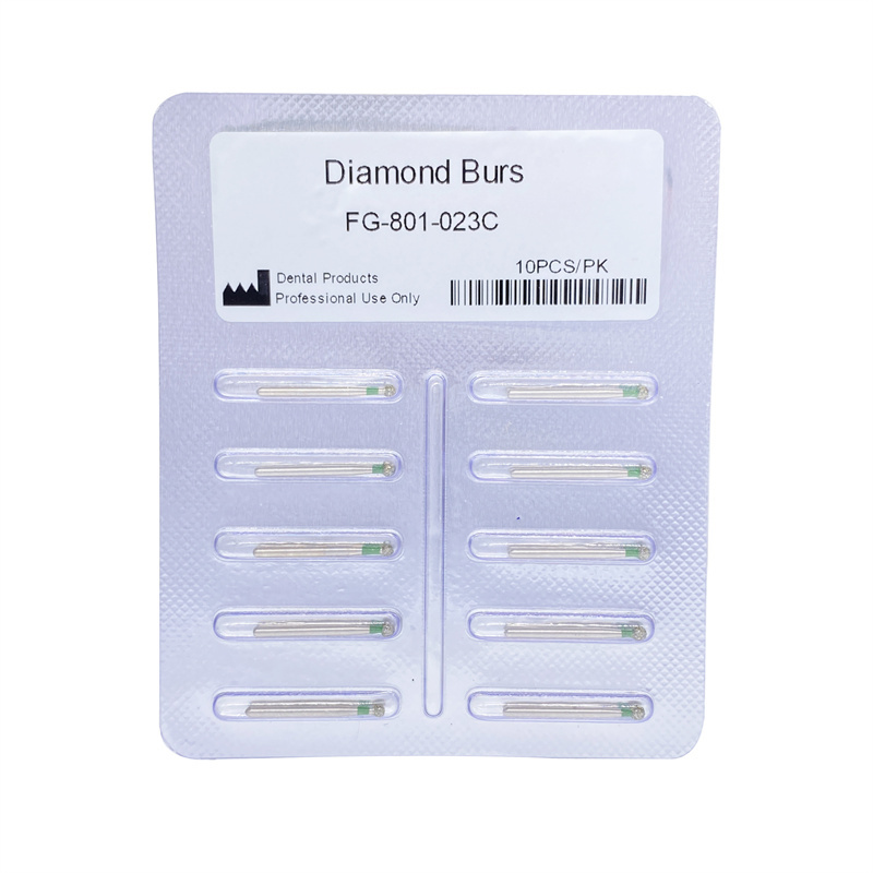 Dental Diamond Burs FG Round Ball 801/023C Coarse Grit For High Speed Handpiece