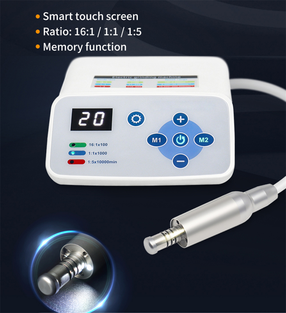 Dental Electric Micro Motor Smart Touch Screen Built-in LED Lighting System