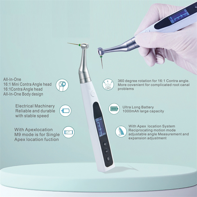 Woodpecker Style 2 in 1 Wireless Dental Endo Motor Reciprocating & Apex Locator / PT-Blue Files