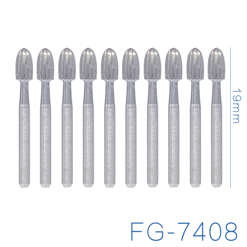 DMXDENT Dental Carbide Trimming & Finishing Burs FG #7404/7406/7408/7901/7902/7903 5pcs