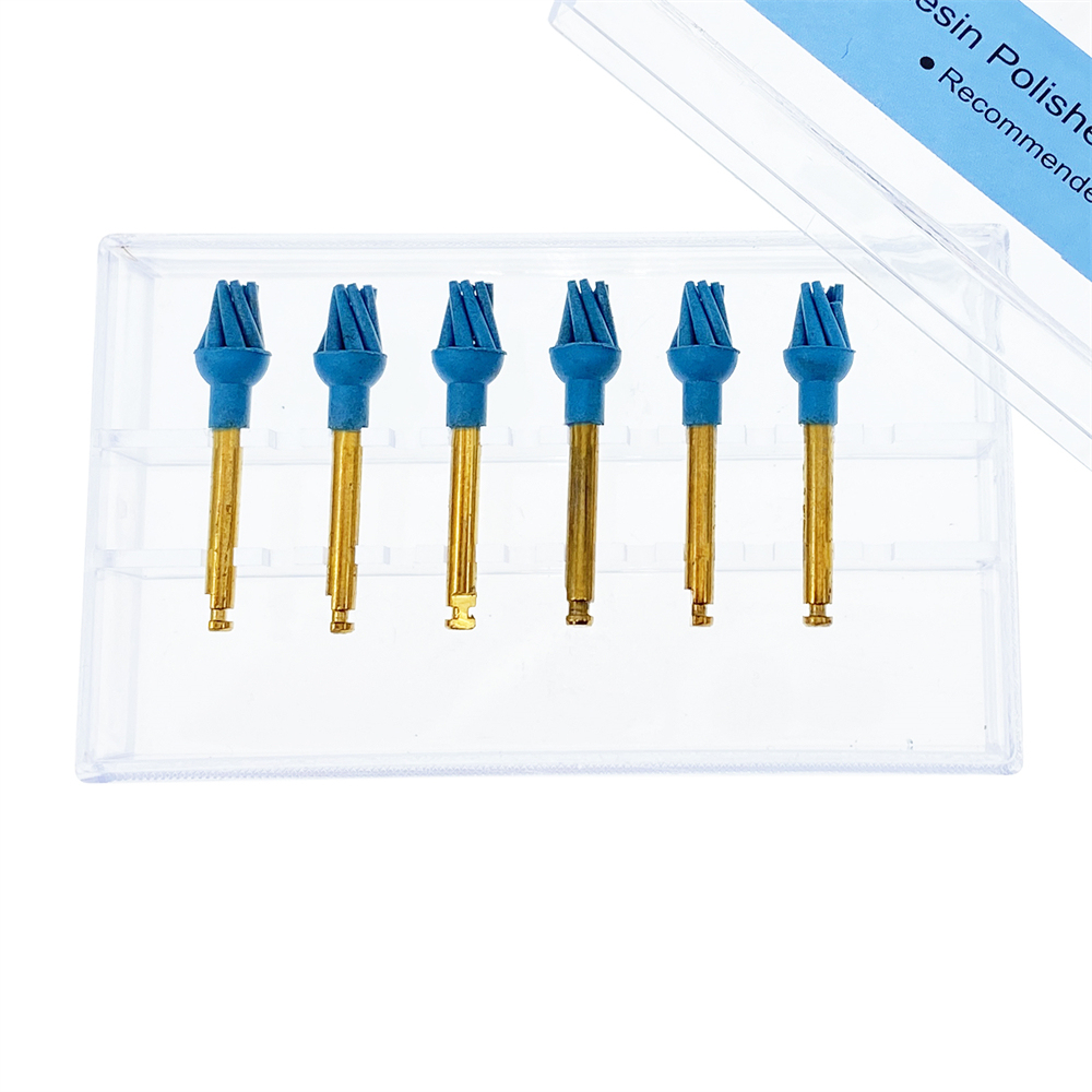 6Pcs/Box Dental Resin Polish Eagle Claw Wheel Brush For Posterior Teeth