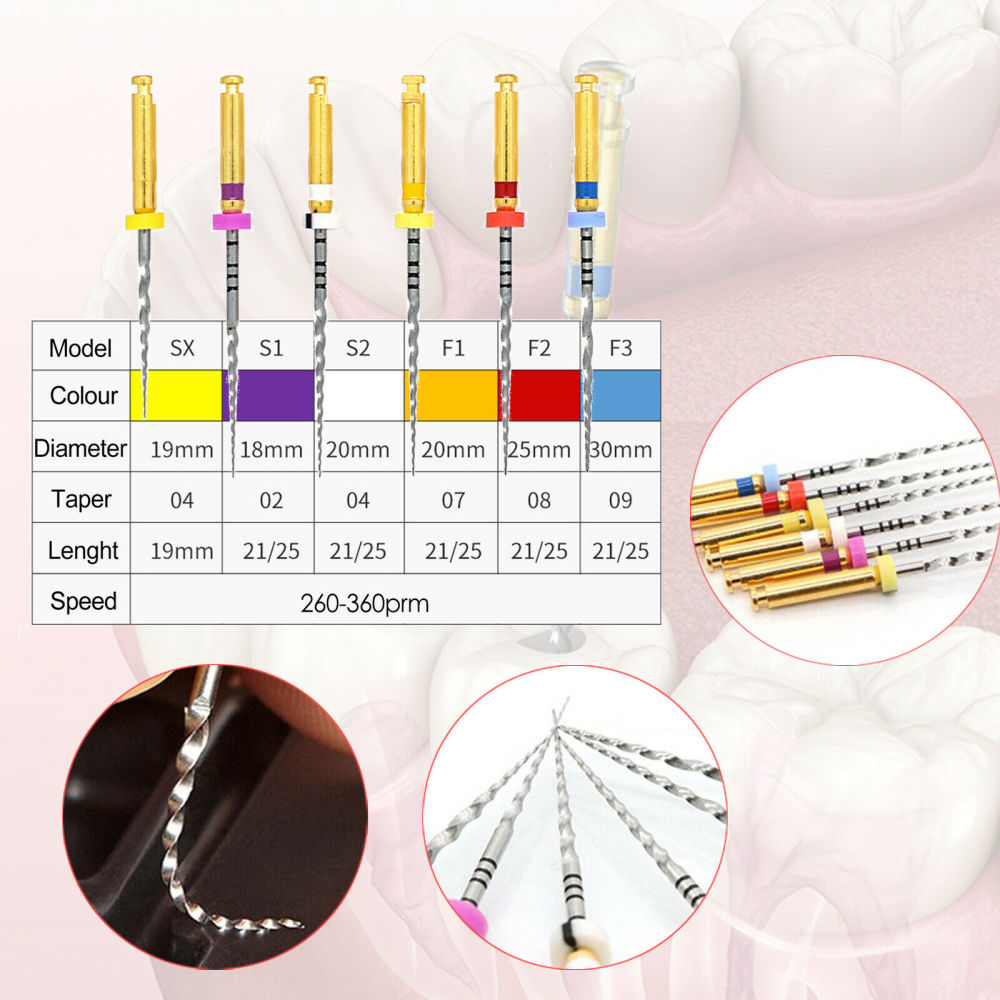 DMX Dental Rotary Root Canal Endodontic Shaping Finishing Engine Niti Files