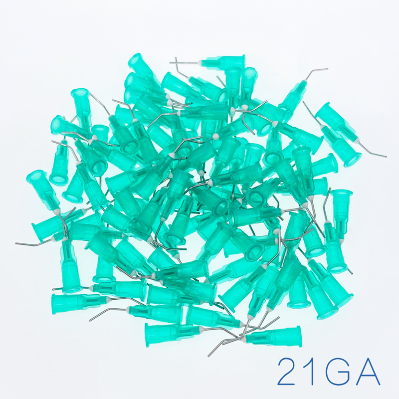 Dental Pre Bent Needle Tips All Size 100Pcs/Bag