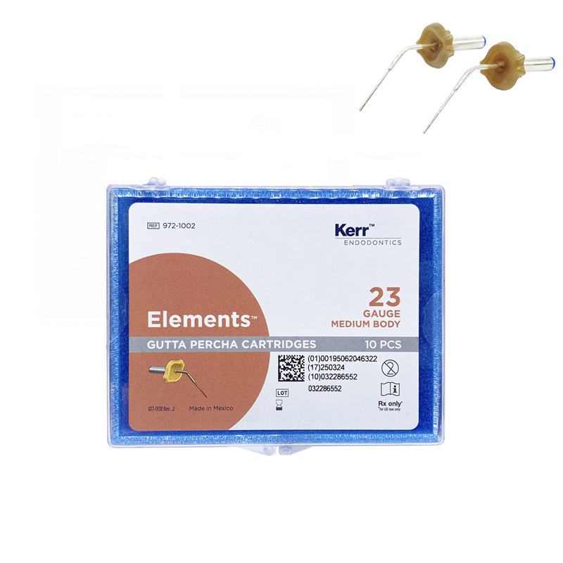 `SybronEndo Dental Gutta Percha Gauge Cartridge Elements Obturation 10/pk 23GA / 25GA