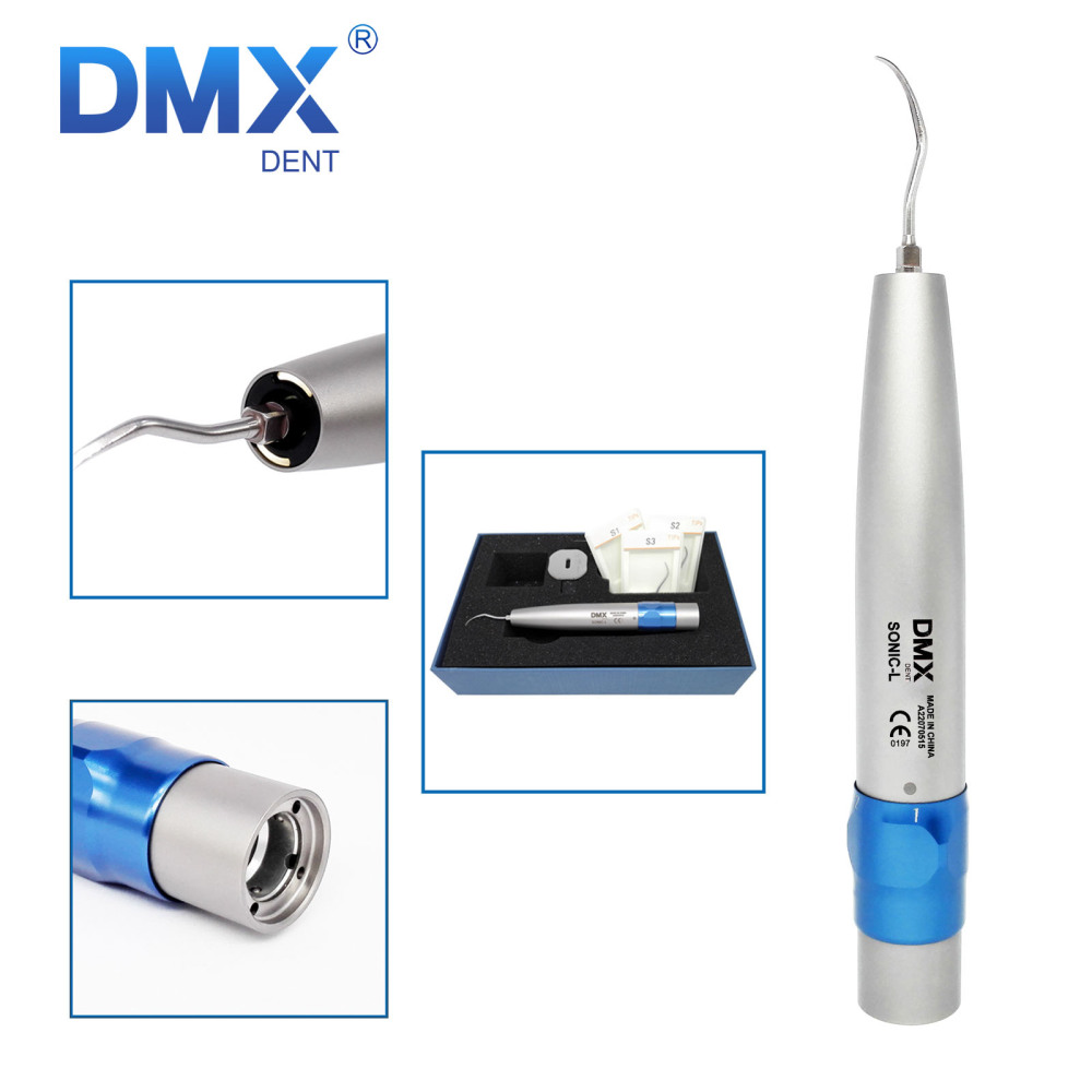 DMXDENT SONIC-L Dental Ultrasonic Air Perio Scaler Handpiece Hygienist With 3 Tips