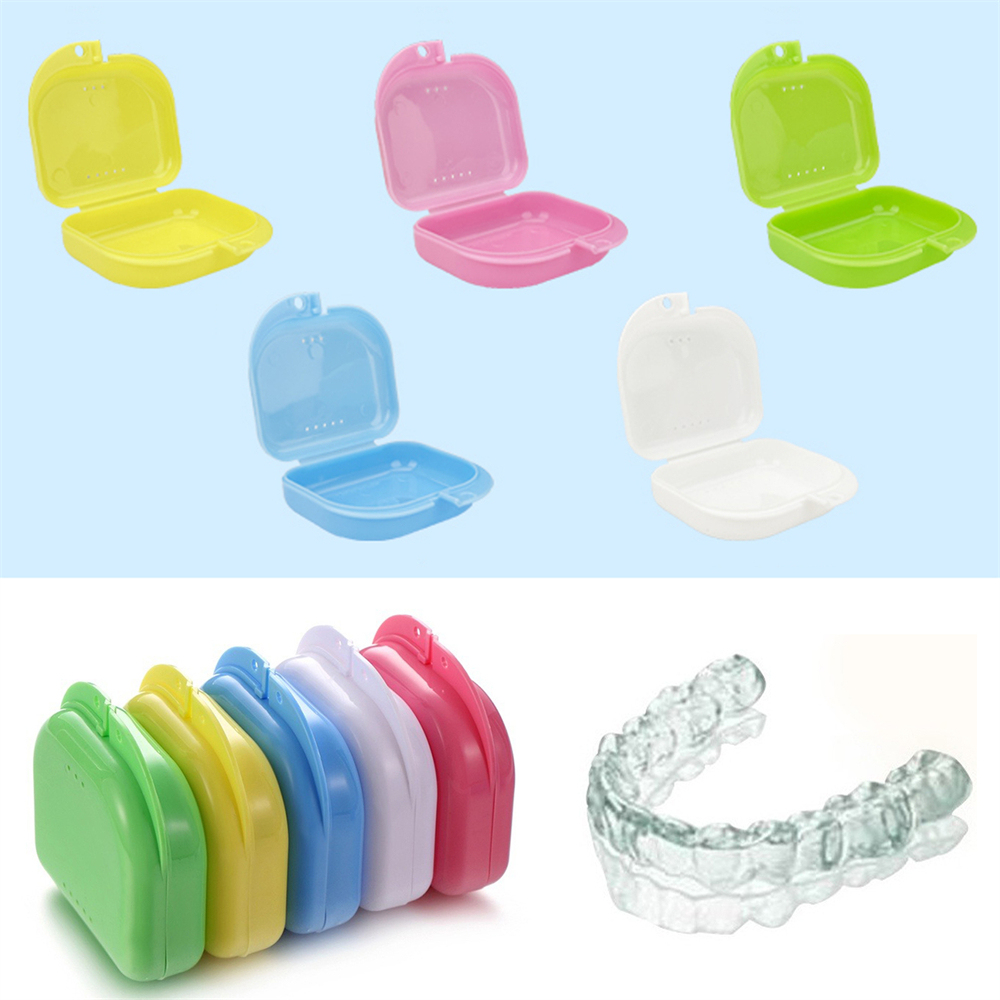 Dental Retainer Case Storage Mouth Guard Box Containers for Invisalign Teeth