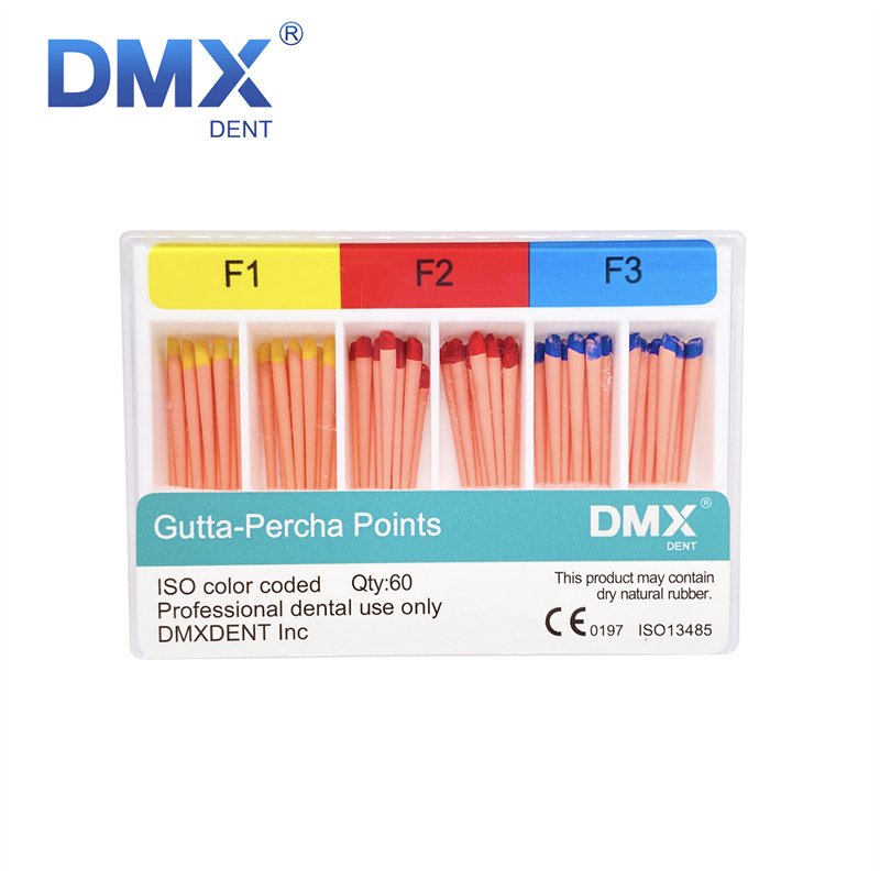 DMXDENT Dental Universal Endo Root Canal Gutta Percha Points F1/F2/F3/F1-F3