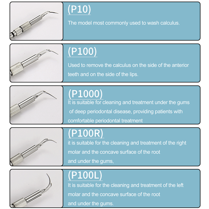 IF10 IF100 IF1000 P10 P100 Dental Scaler Inserts 30KHZ Tips