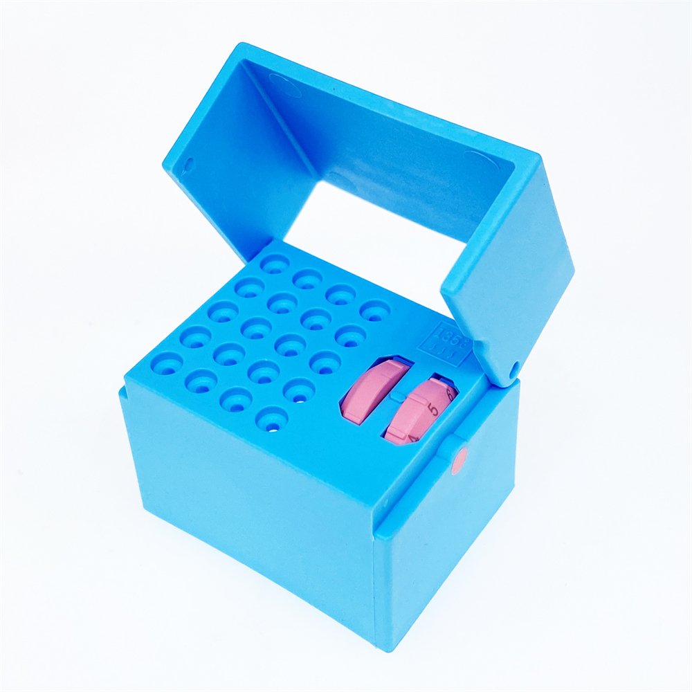 Dental 6/10/20 Hole Bur Endo Files Reamers Block Memory Holder Stand Disinfection Box