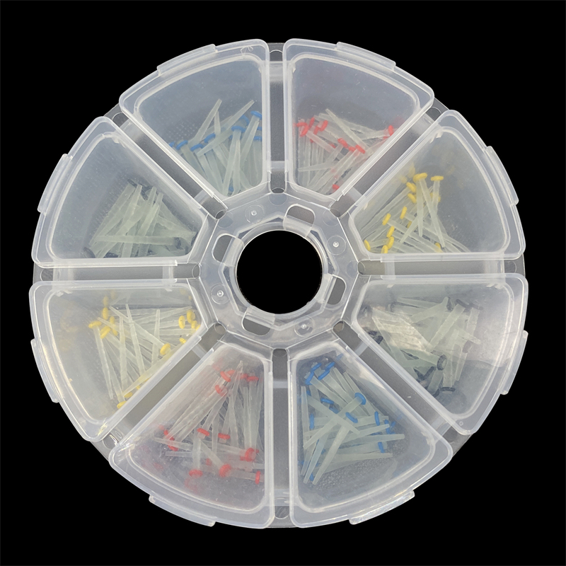 Dental Fiber Post Glass Straight /Quartz Screw Teeth Restorative 200Pcs/Box