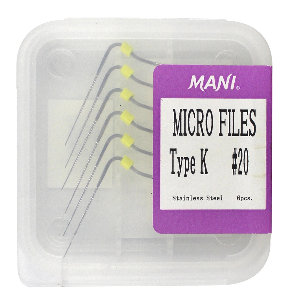 Micro File MANI Dental Hand Use Micro Files type K #10 #15 #20